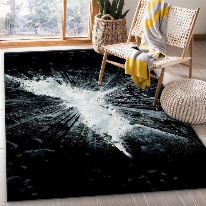 Batman Logo Movie Area Rug Living Room Rug