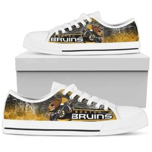 Boston Bruins NHL Hockey 12 Low Top Sneakers Low Top Shoes