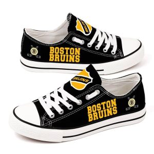 Boston Bruins NHL Hockey Gift For Fans Low Top Custom Canvas Shoes