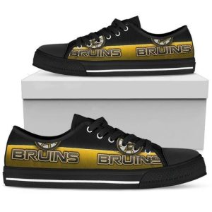 Boston Bruins Nhl Hockey 9 Low Top Sneakers Low Top Shoes