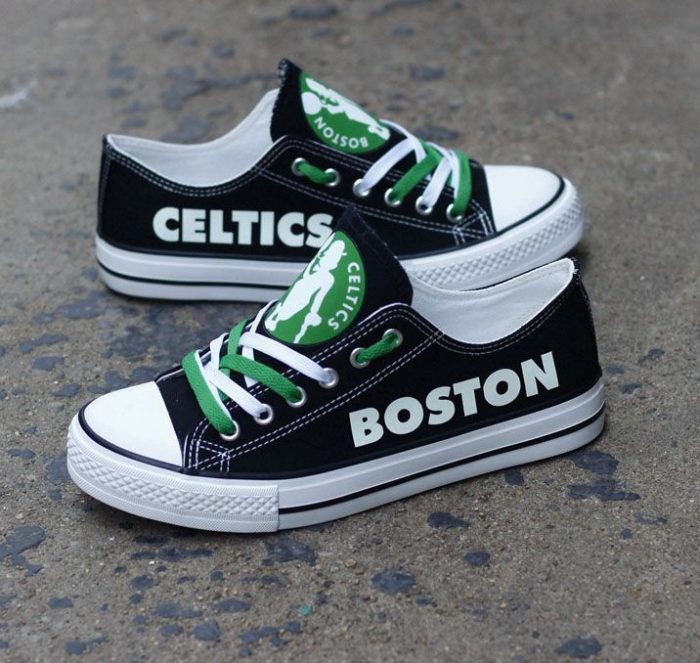 Boston Celtics NBA Basketball 3 Gift For Fans Low Top Custom Canvas Shoes