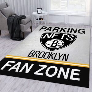 Brooklyn Nets Parking NBA Area Rug Living Room And Bed Room Rug Christmas R0605