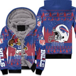 Buffalo Bills Number 12 The Simpsons Cartoon Art Style Unisex Fleece Hoodie