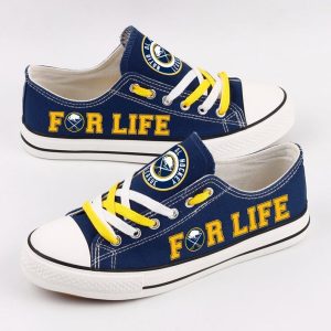 Buffalo Sabres NHL Hockey For Life Gift For Fans Low Top Custom Canvas Shoes