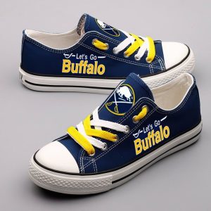 Buffalo Sabres NHL Hockey Let's Go Buffalo Gift For Fans Low Top Custom Canvas Shoes