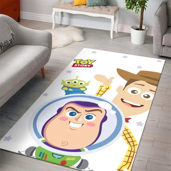 Buzz Lightyear And Woody Toy Story Disney Movies Area Rugs Living Room Carpet Floor Decor