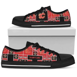 Calgary Flames NHL Hockey 1 Low Top Sneakers Low Top Shoes