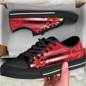 Calgary Flames Nhl Hockey 6 Low Top Sneakers Low Top Shoes