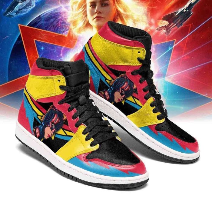 Captain Marvel Marvel Air Jordan 1 Sport Custom Sneakers