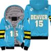 Carmelo Anthony Denver Nuggets 2003-04 Hardwood Classics Light Blue Unisex Fleece Hoodie