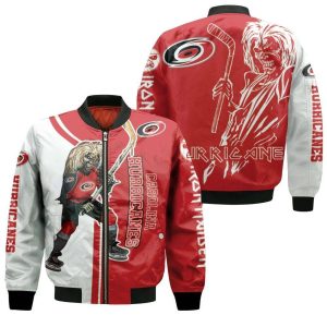 Carolina Hurricanes And Zombie For Fans Bomber Jacket