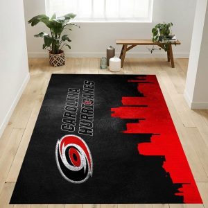 Carolina Hurricanes NFL 1 Area Rug Living Room And Bed Room Rug