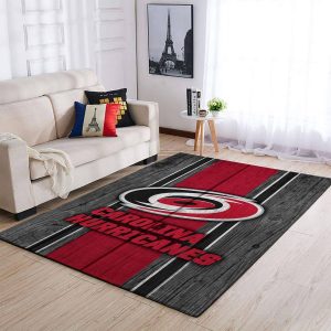 Carolina Hurricanes Nhl Team Logo Style Nice Gift Home Decor Rectangle Area Rug