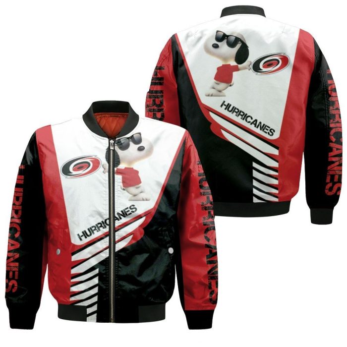 Carolina Hurricanes Snoopy For Fans 3D Bomber Jacket