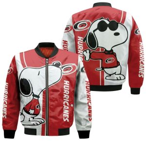 Carolina Hurricanes Snoopy Lover 3D Printed Bomber Jacket