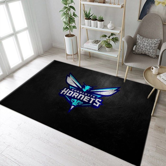 Charlotte Hornets Area Rug Living Room And Bedroom Rug Home Decor Floor Decor