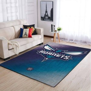 Charlotte Hornets Nba Team Logo Style Nice Gift Home Decor Rectangle Area Rug