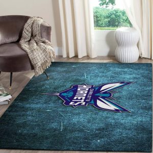 Charlotte Hornets Rug Basketball Floor Decor