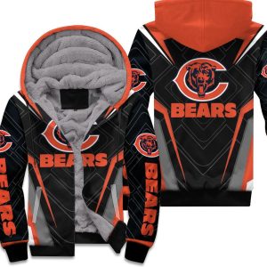 Chicago Bears Logo Legging For Fan 3D Unisex Fleece Hoodie