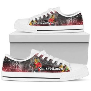 Chicago Blackhawks Nhl Hockey 2 Low Top Sneakers Low Top Shoes