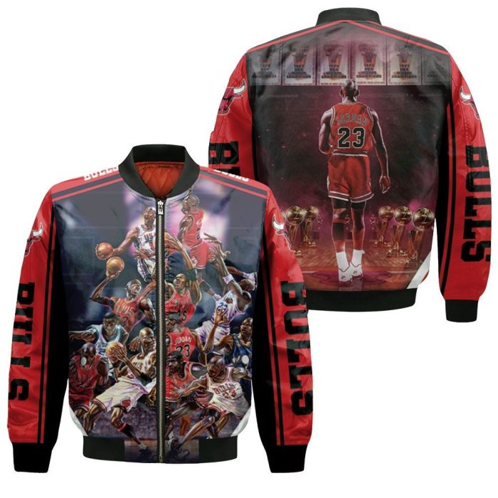 Chicago Bulls Legendary Player Michael Jordan 23 Bomber Jacket