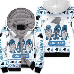 Christmas Gnomes Carolina Panthers Ugly Sweatshirt Christmas 3D Unisex Fleece Hoodie