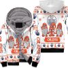 Christmas Gnomes Edmonton Oilers Ugly Sweatshirt Christmas 3D Unisex Fleece Hoodie