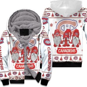 Christmas Gnomes Montreal Canadiens Ugly Sweatshirt Christmas 3D Unisex Fleece Hoodie