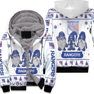 Christmas Gnomes New York Rangers Ugly Sweatshirt Christmas 3D Unisex Fleece Hoodie