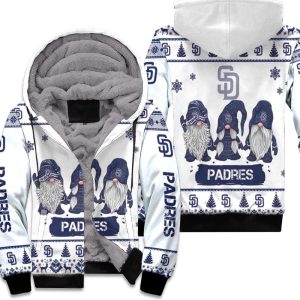 Christmas Gnomes San Diego Padres Ugly Sweatshirt Christmas 3D Unisex Fleece Hoodie