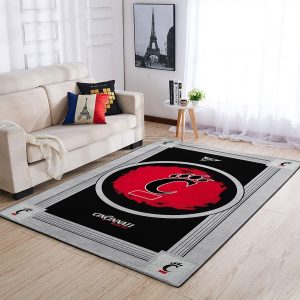 Cincinnati Bearcats NCAA Team Logo Nice Gift Home Decor Rectangle Area Rug R2090