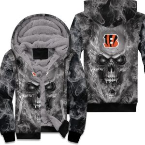 Cincinnati Bengals Nfl Fans Skull Unisex Fleece Hoodie