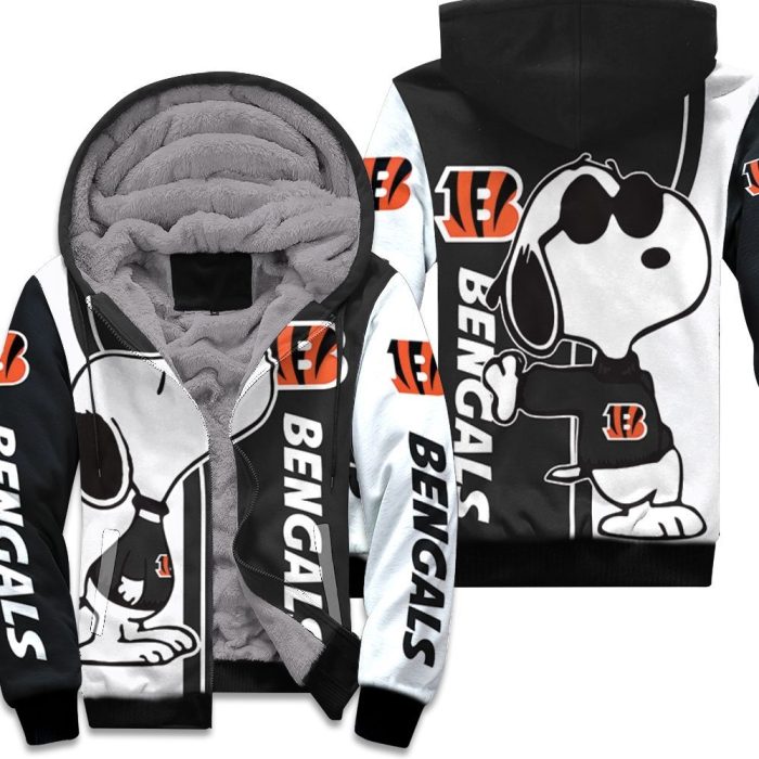 Cincinnati Bengals Snoopy Lover 3D Printed Unisex Fleece Hoodie