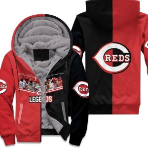 Cincinnati Reds Legends Signed 3D Unisex Fleece Hoodie