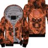 Clemson Tigers Ncaa Fans Skull Unisex Fleece Hoodie