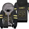 Cleveland Browns 95 Myles Garrett Black Golden Edition Vapor Untouchable Limited Inspired Style Unisex Fleece Hoodie