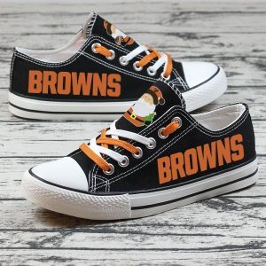 Cleveland Browns NFL Football 3 Gift For Fans Low Top Custom Canvas Shoes