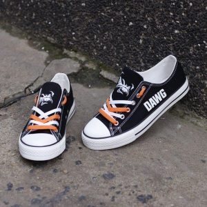 Cleveland Browns NFL Football Dawg Gift For Fans Low Top Custom Canvas Shoes