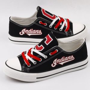 Cleveland Indians MLB Baseball Gift For Fans Low Top Custom Canvas Shoes LT1008