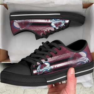 Colorado Avalanche Nhl Hockey 2 Low Top Sneakers Low Top Shoes