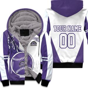 Colorado Rockies 3D Personalized Unisex Fleece Hoodie