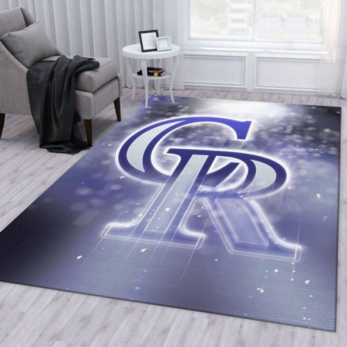 Colorado Rockies MLB 5 Area Rug Living Room And Bed Room Rug