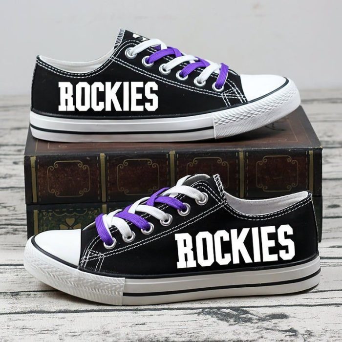 Colorado Rockies MLB Baseball 2 Gift For Fans Low Top Custom Canvas Shoes