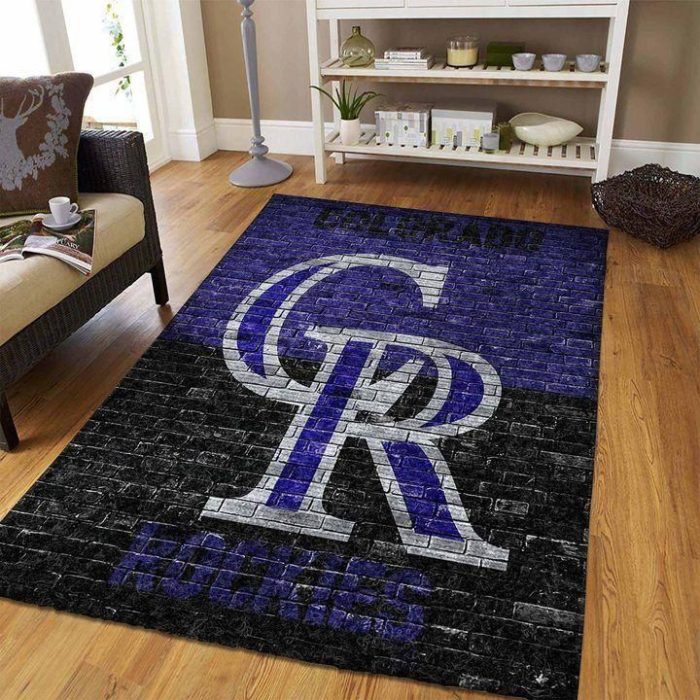 Colorado Rockies Mlb Baseball Area Rug