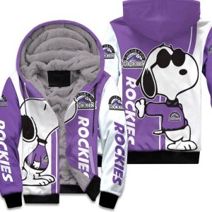 Colorado Rockies Snoopy Lover 3D Printed Unisex Fleece Hoodie