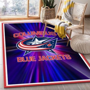 Columbus Blue Jackets NHL Area Rugs Living Room Carpet Local Brands Floor Decor