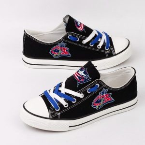 Columbus Blue Jackets NHL Hockey 1 Gift For Fans Low Top Custom Canvas Shoes