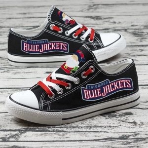Columbus Blue Jackets NHL Hockey 2 Gift For Fans Low Top Custom Canvas Shoes