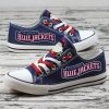 Columbus Blue Jackets NHL Hockey 3 Gift For Fans Low Top Custom Canvas Shoes