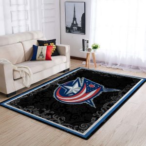 Columbus Blue Jackets Nhl Area Rugs Living Room Carpet Local Brands Floor Decor